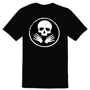Black and White Skull “COFFIN” Graphic Short Sleeve Tee